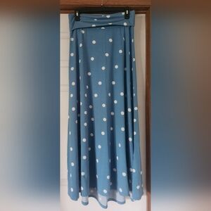 LuLaRoe Blue Maxi A-Line Skirt